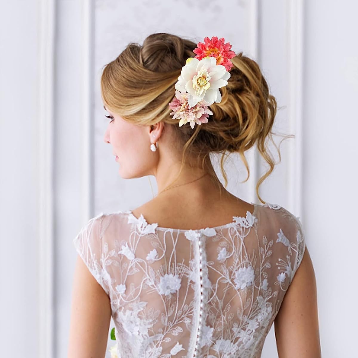 PALAY 21pcs Artificial Flower Hair Clips for Women, Chiffon Floral Hair Barrettes for Girls, Boho Assorted Headpiece Brooch Pin, Bridal Hair Accessories for Wedding Party Photography Gift PALAY 21pcs Artificial Flower Hair Clips for Women, Chiffon Floral Hair Barrettes for Girls, Boho Assorted Headpiece Brooch Pin, Bridal Hair Accessories for Wedding Party Photography Gift